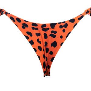 TANGA VOLANTE LEOPARDO NARANJA