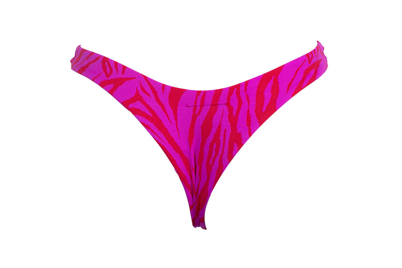 TANGA ASA DELTA CEBRA ROJO CON ROSA