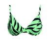 TOP CON ARO CEBRA VERDE NEON