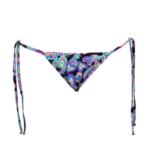 TANGA RIPPLE CORAZÓN NEON