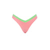 TANGA ANALU ROSA CON VERDE