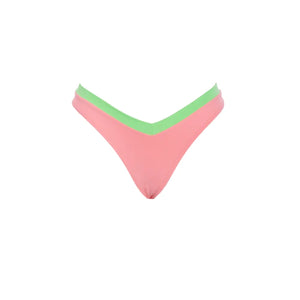 TANGA ANALU ROSA CON VERDE
