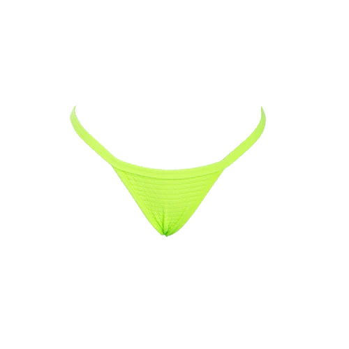 MINI TANGA TELA ARRUGADA VERDE NEON