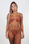 TANGA VOLANTE LEOPARDO NARANJA