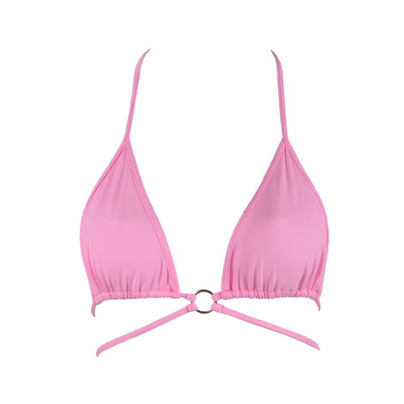 TOP TRIÁNGULO ANILLO ROSA
