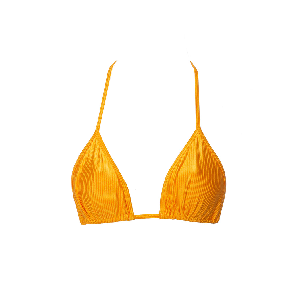 TOP TRIÁNGULO TEXTURIZADO AMARILLO