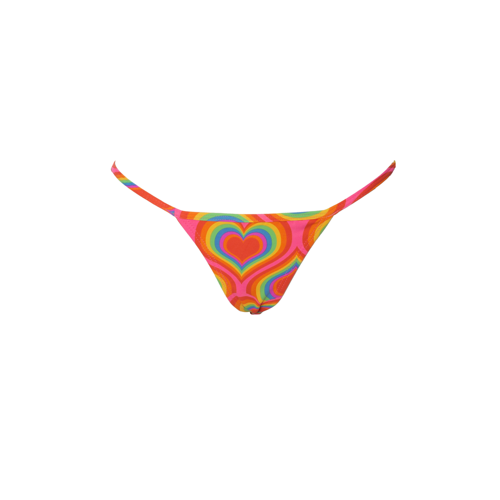 TANGA RIPPLE CORAZÓN ROSA