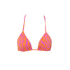 TOP TRIÁNGULO CEBRA ROSA CON NARANJA
