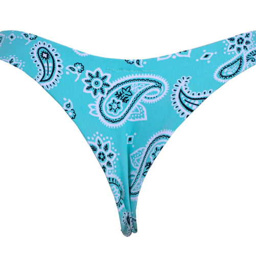 TANGA ASA DELTA PAISLEY AZUL