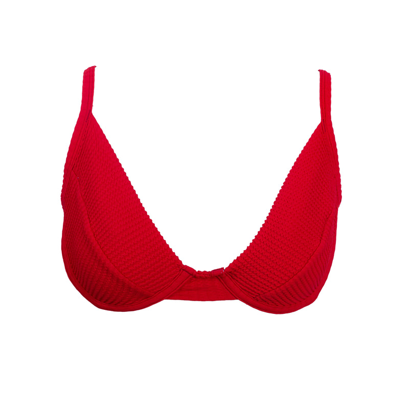 TOP CON ARO TWISTER ROJO