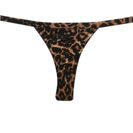 MINI TANGA LEOPARDO MARRÓN